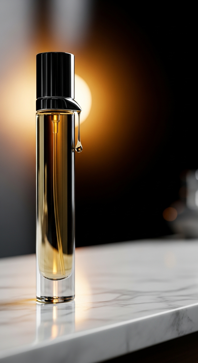Perfume bottle macro